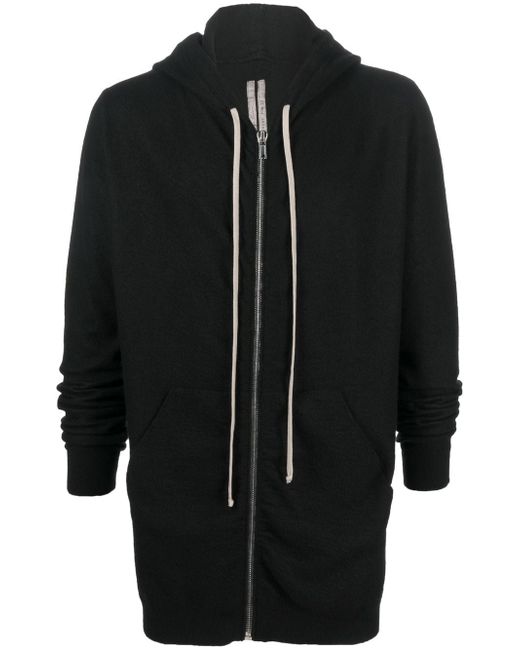 Rick Owens cashmere zip-fastening hoodie