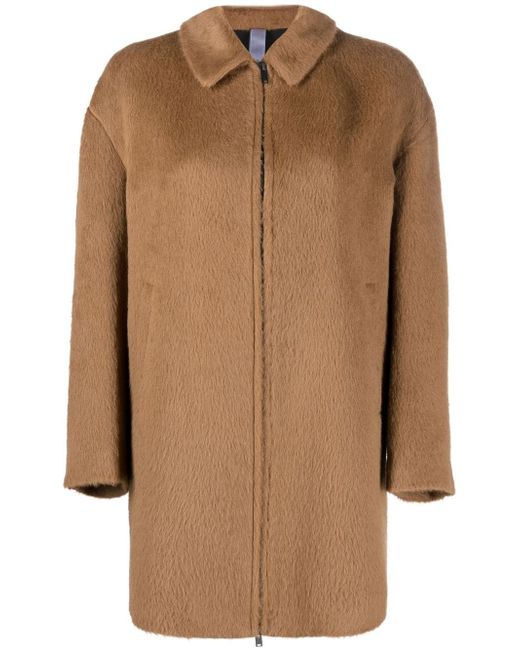 Hevo zip-up collared coat