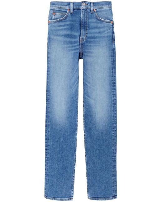 Re/Done 70s bleached straight-leg jeans