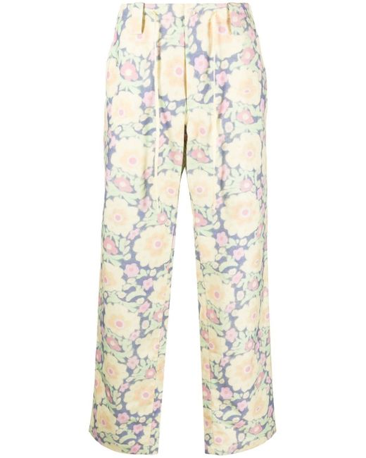 Jacquemus floral-print straight-leg trousers