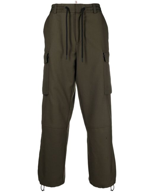 Moncler Grenoble drawstring-fastening cargo trousers
