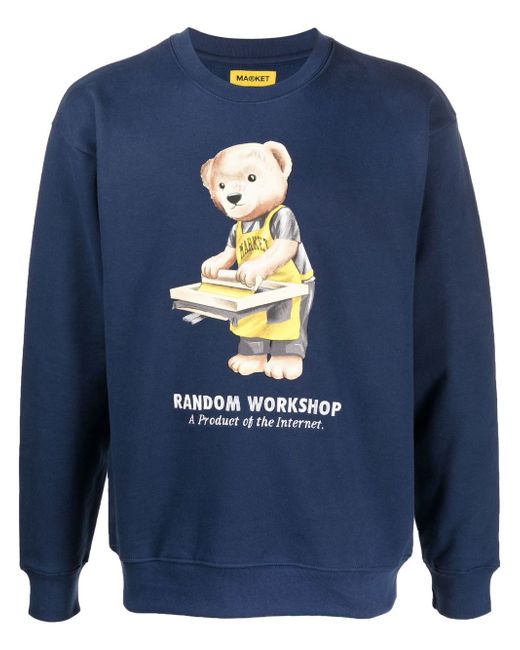 market Random Workshop print sweatshirt