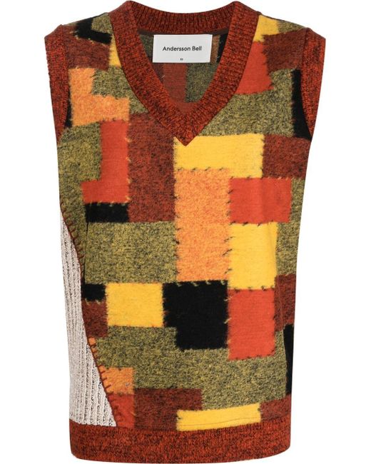Andersson Bell colour-block sweater vest