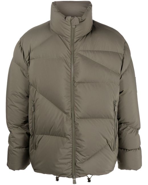 Bacon quilted down-padded jacket