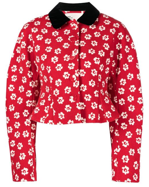 Tory Burch floral print peplum jacket