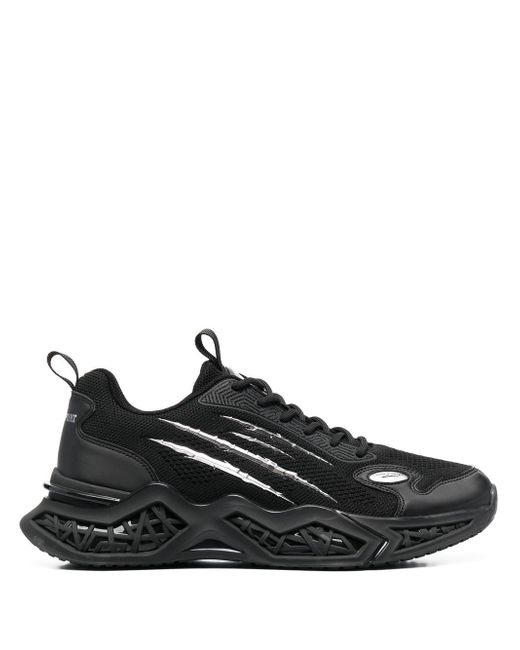 Plein Sport panelled lace-up sneakers