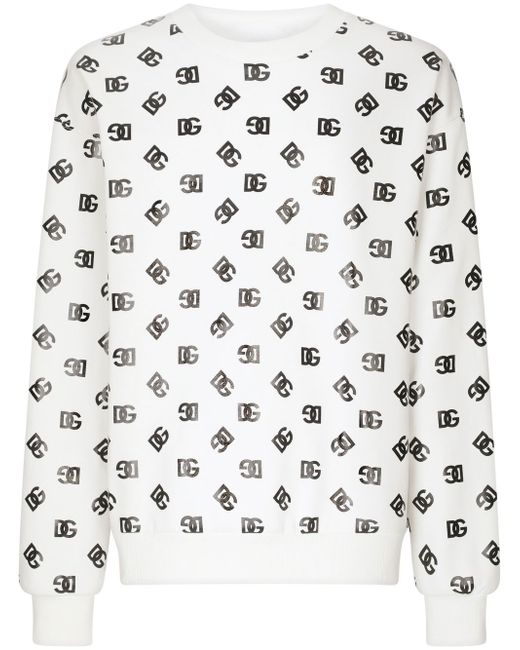 Dolce & Gabbana all-over logo-print sweatshirt