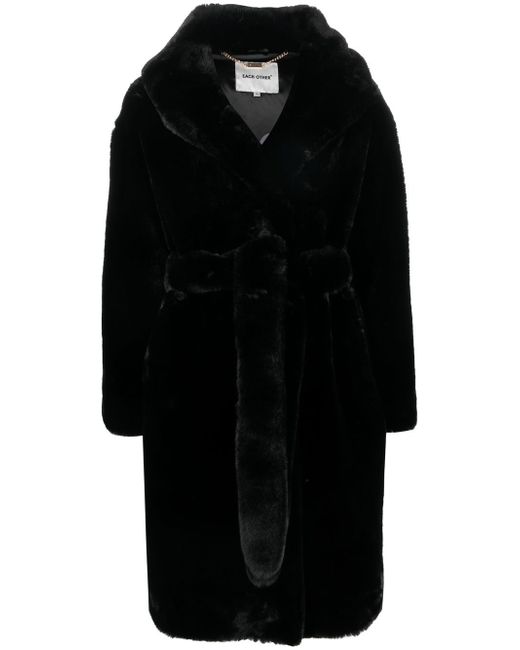 Each X Other faux-fur hooded coat