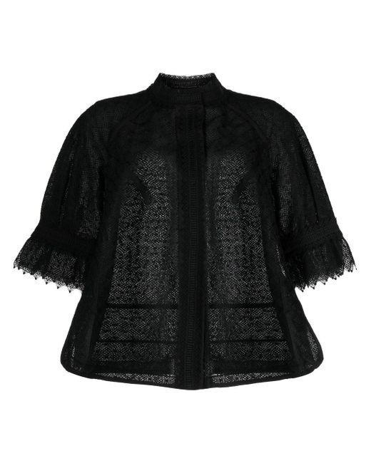 Shiatzy Chen lace half-length sleeve jacket