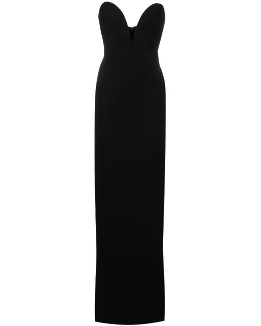 Mônot sweetheart-neck gown