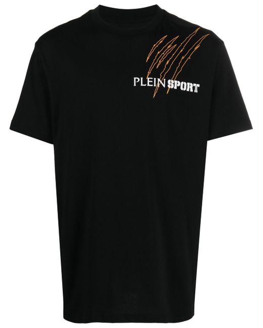 Plein Sport Scratch logo-print T-shirt