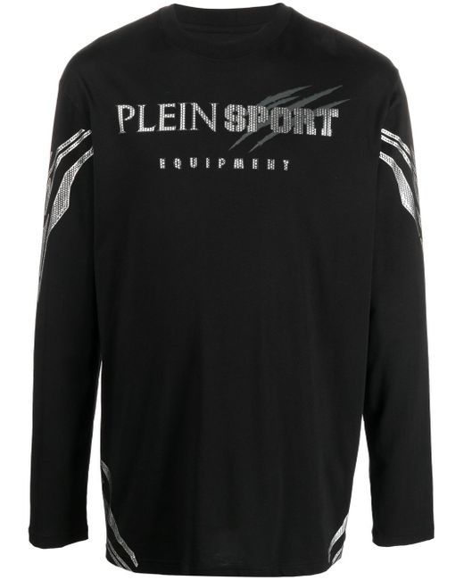 Plein Sport Tiger logo long-sleeve T-shirt