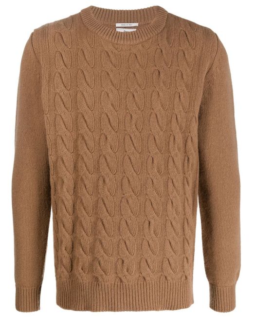 Woolrich cable-knit crew neck jumper