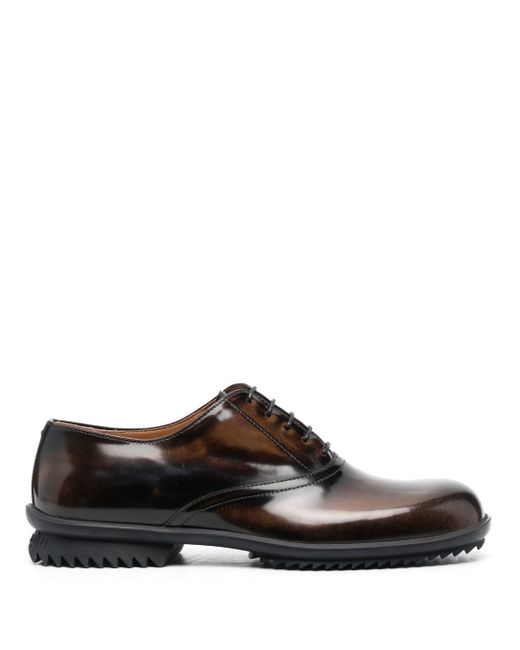 Maison Margiela numbers-embossed leather Derby shoes