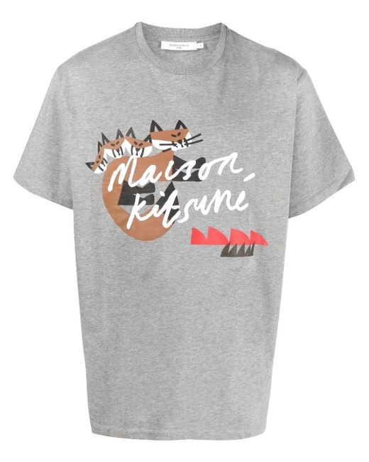 Maison Kitsuné graphic-print T-shirt