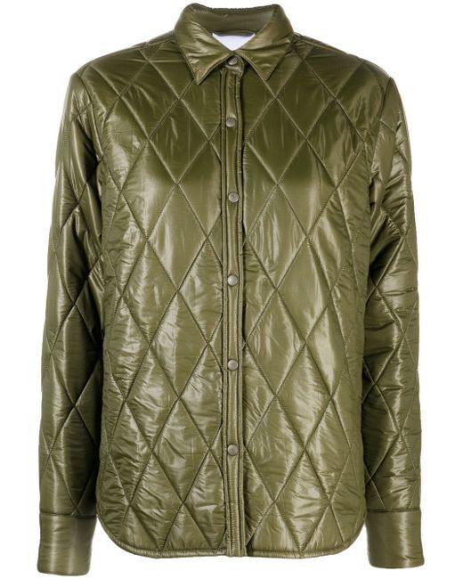 Aspesi quilted button-up jacket