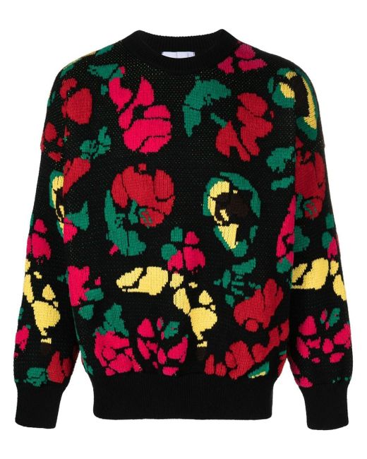 Bonsai floral-detail cotton sweatshirt
