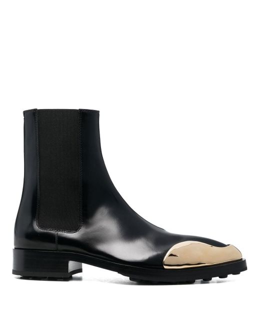 Jil Sander 35mm metallic-toe leather boots