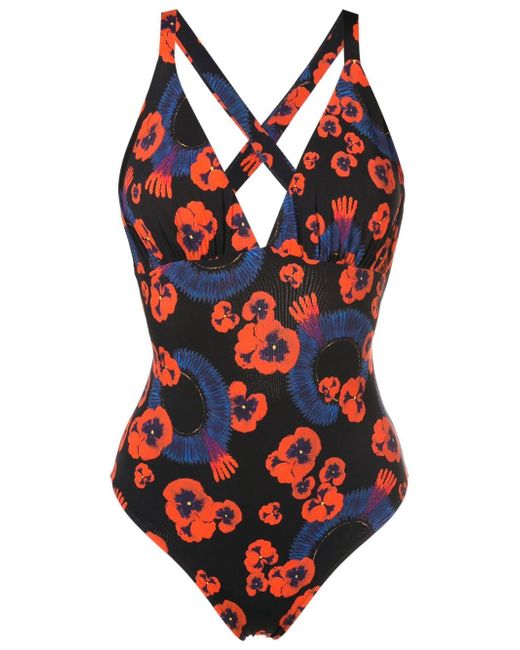 Isolda floral-print one-piece swimsuit