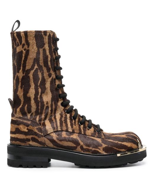Roberto Cavalli tiger-print ankle boots