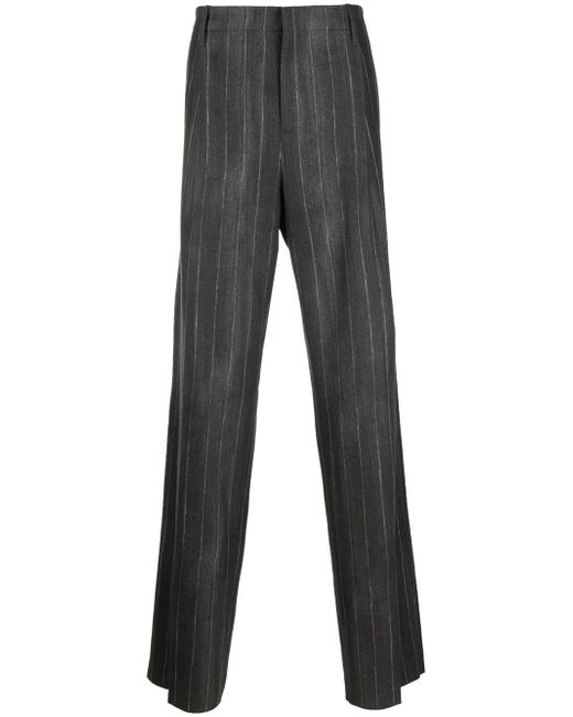 Versace striped tailored trousers