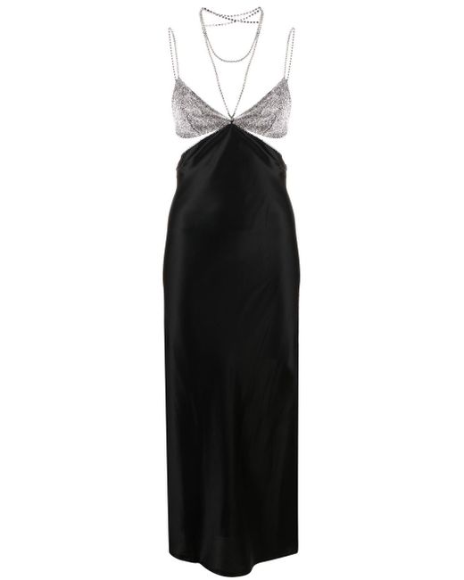 Dodo Bar Or Beatrice crystal-embellished slip dress