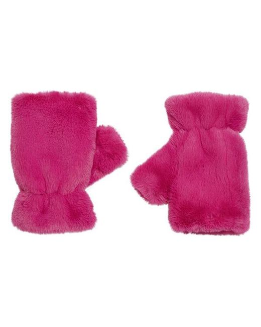 Apparis faux-fur fingerless gloves