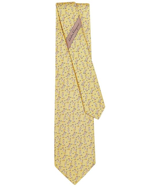 Salvatore Ferragamo Toucan-print silk tie