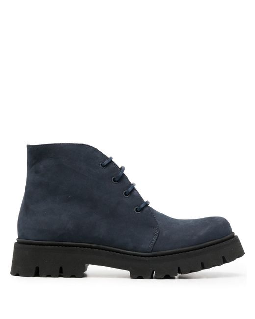 Emporio Armani lace-up leather ankle boots