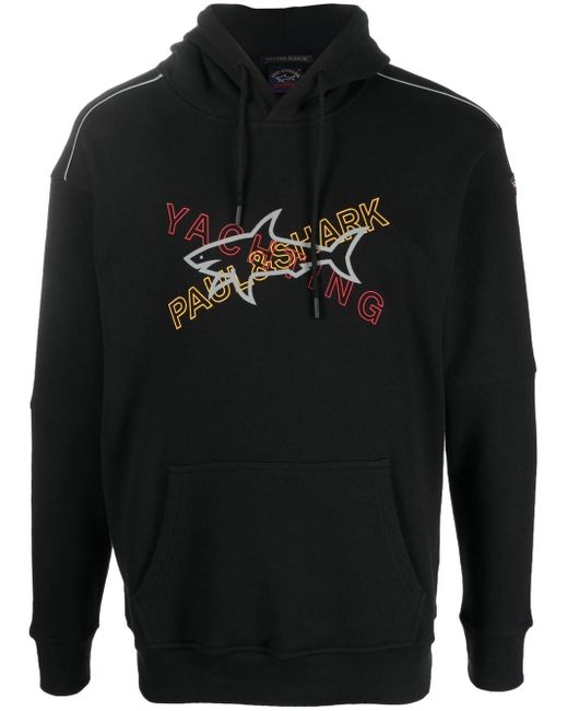 Paul & Shark logo-print hoodie