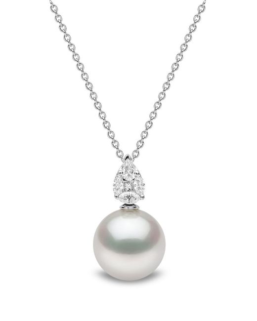 Yoko London 18kt white gold Starlight South Sea pearl and diamond necklace