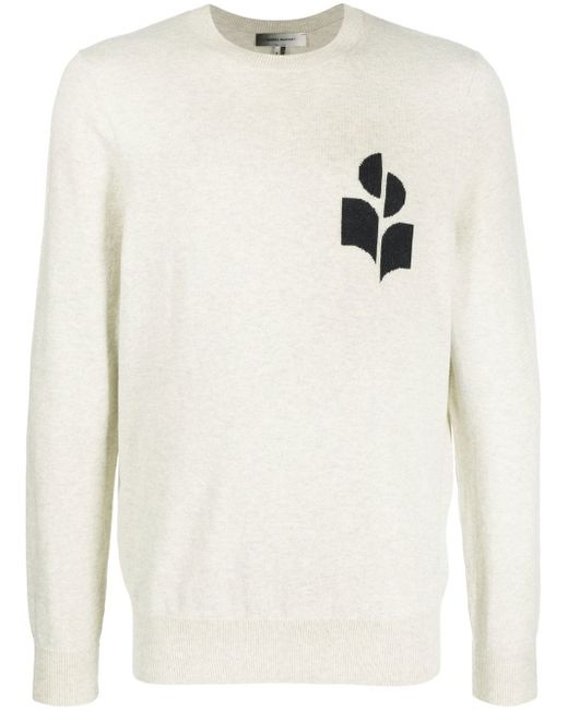 Isabel Marant intarsia-knit logo sweatshirt