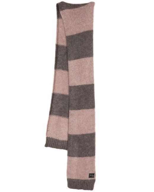 Raf Simons stripe-print knit scarf