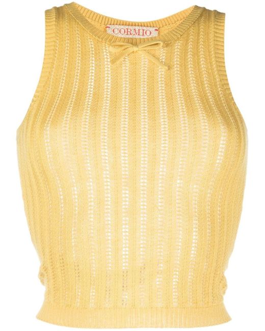 Cormio ribbed knitted vest
