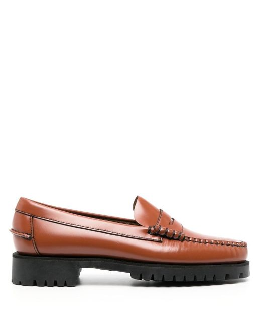 Sebago Dan leather penny loafers