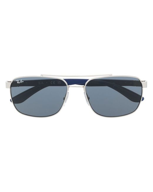 Ray-Ban engraved-logo square-frame sunglasses