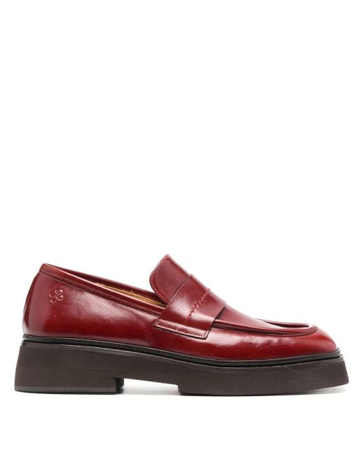 Rejina Pyo square-toe leather loafers