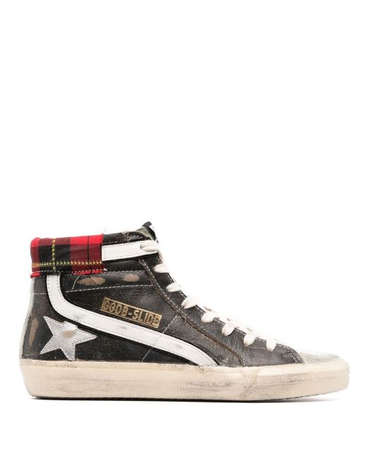 Golden Goose distressed-finish high-top sneakers