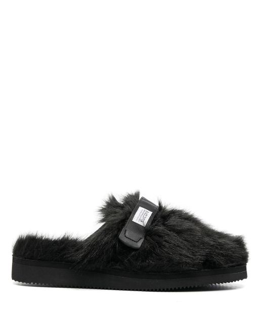 Suicoke Zavo-2eu faux-fur slippers