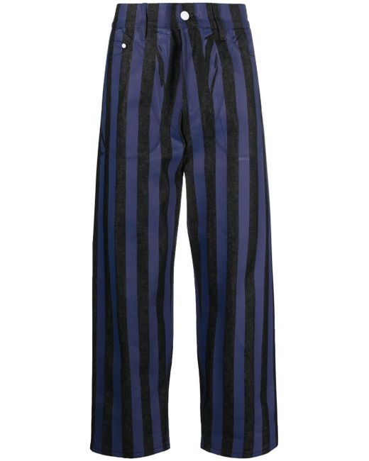 Sunnei striped straight-leg trousers