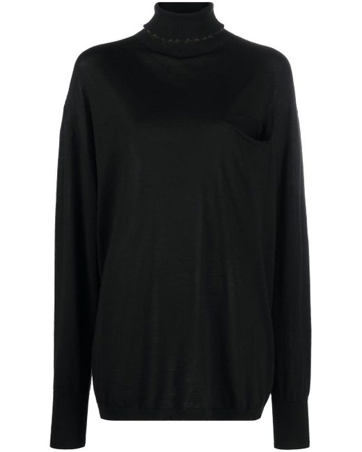 Quira ribbed-knit roll neck jumper