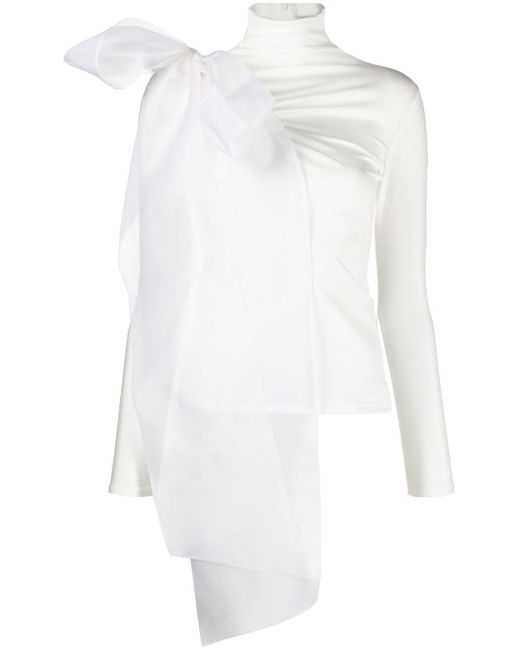 Atu Body Couture bow-detail roll-neck top