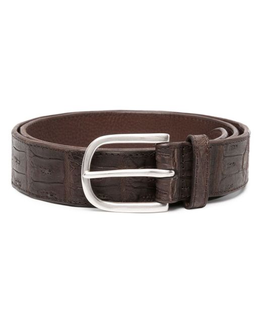 Orciani Animal-embossed leather belt