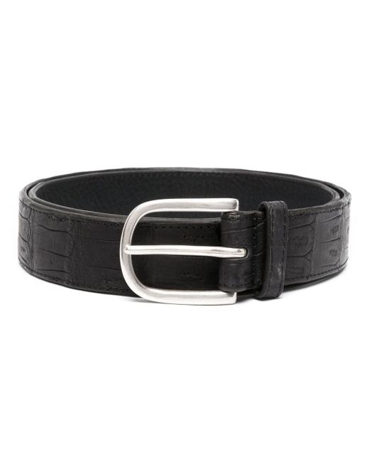 Orciani Animal-embossed leather belt