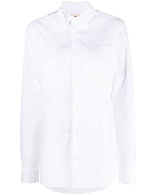 Marni long-sleeve cotton shirt