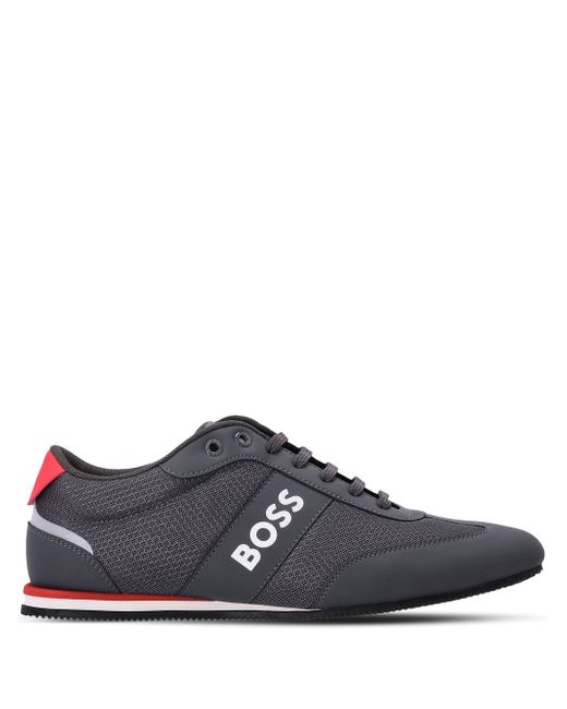 Boss logo-print low-top sneakers