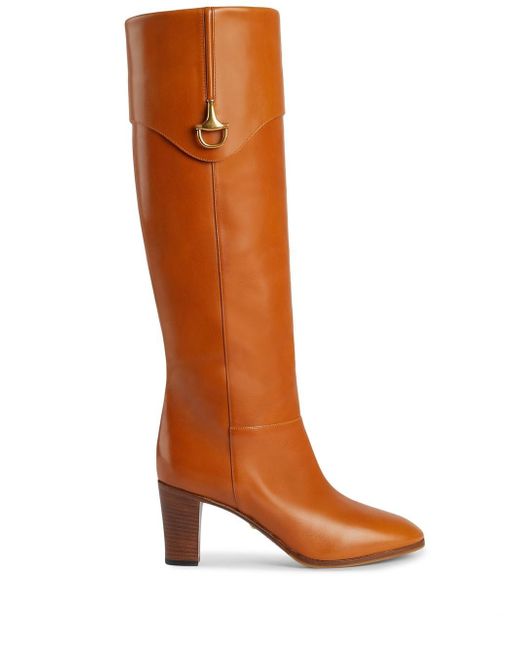 Gucci Half Horsebit leather boots