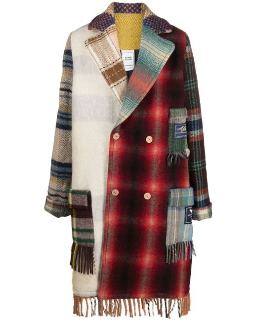 Bethany Williams check-pattern double-breasted coat