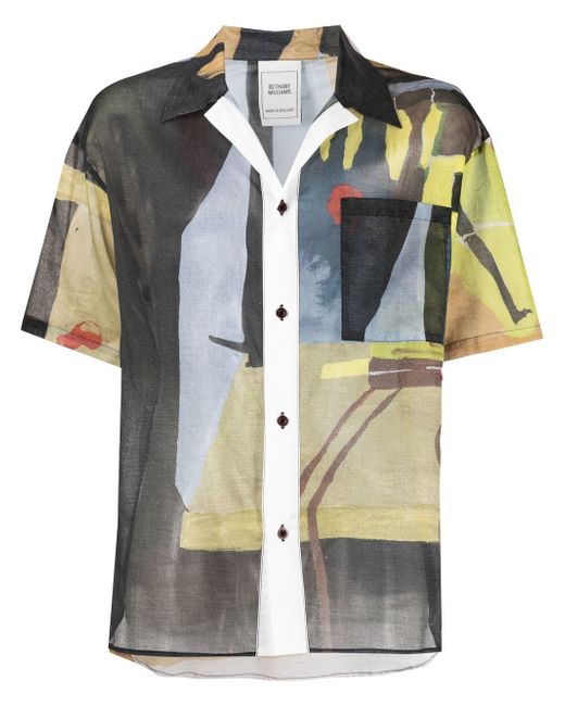 Bethany Williams abstract-print short-sleeve shirt