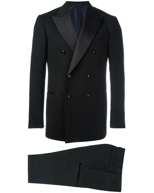 Mp Massimo Piombo double breasted tuxedo suit 46